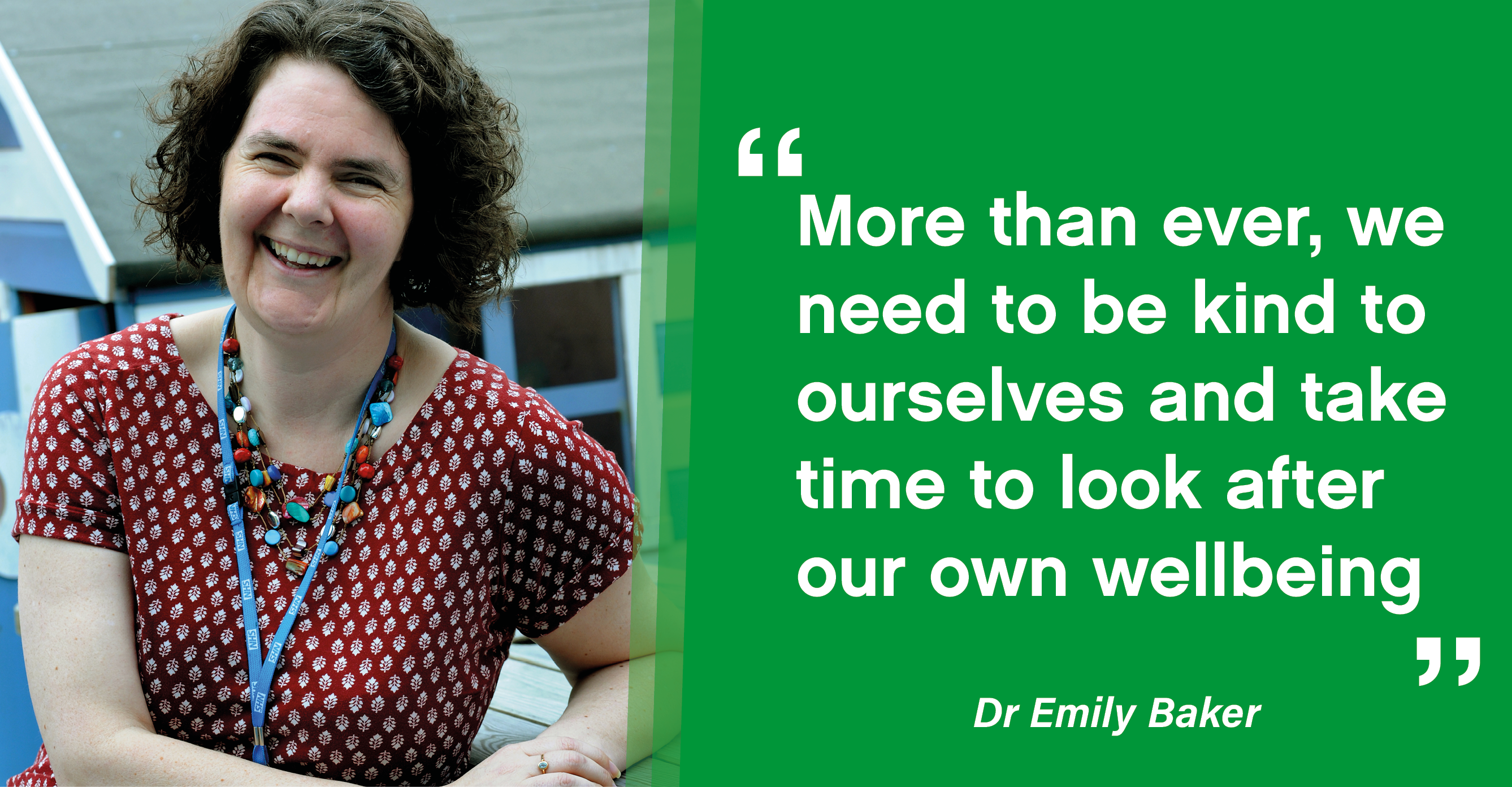 Dr Emily Baker, consultant clinical psychologist.
