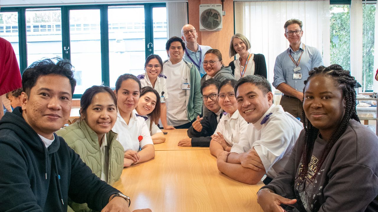 International nurses and executive colleagues