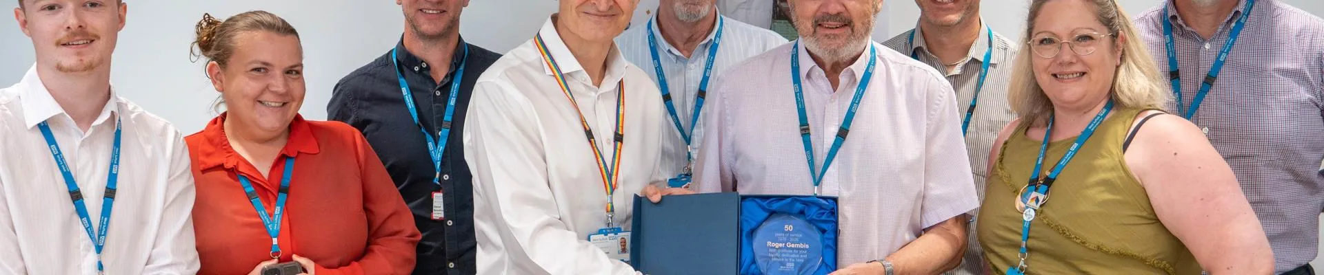 Roger Gembis 50 years with colleagues
