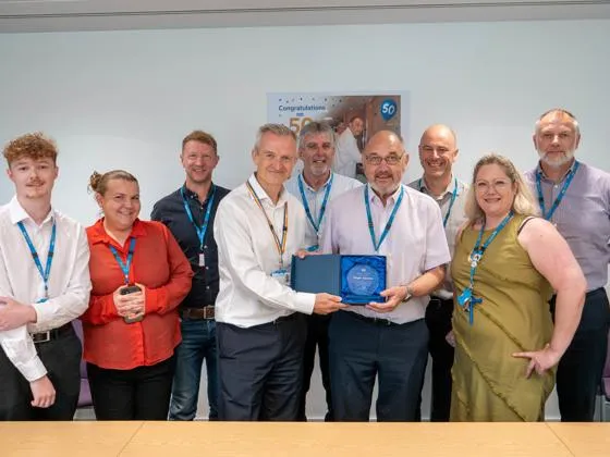 Roger Gembis 50 years with colleagues