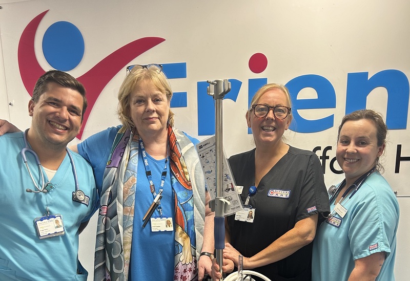 Friends team with clinical staff