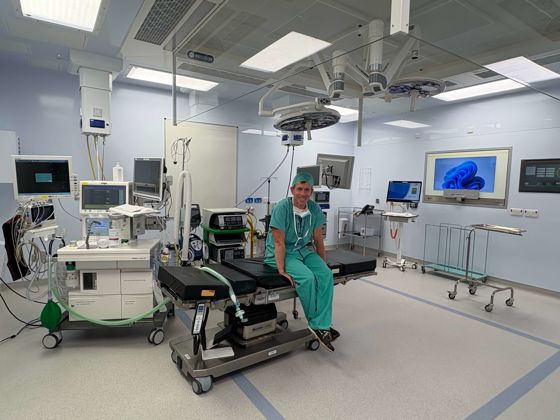 James Gill, consultant orthopaedic surgeon, in one of the new theatres