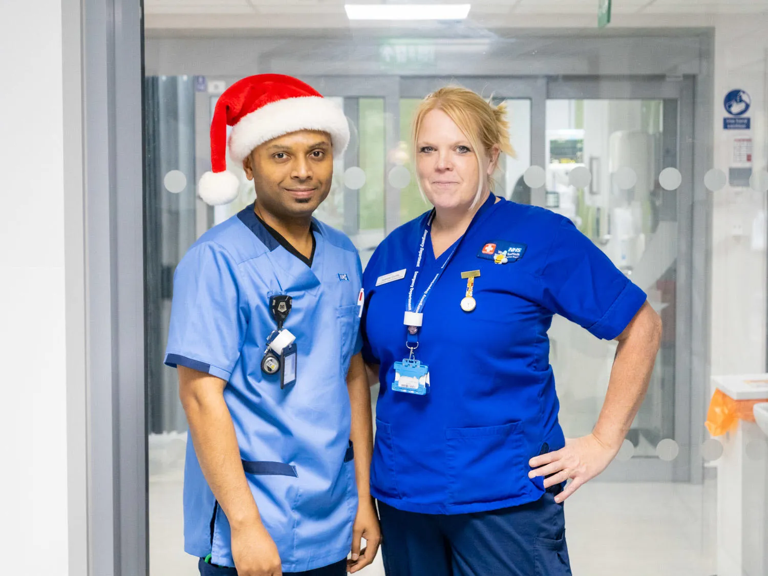 Two nurses in emergency department