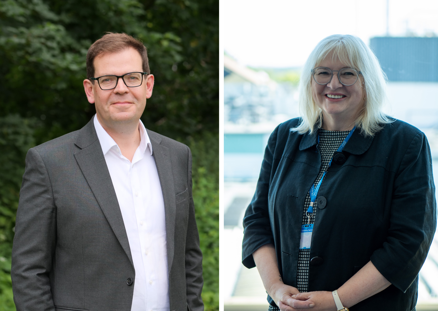 Jonathan Rowell, chief finance officer and Julie Hull, chief people officer