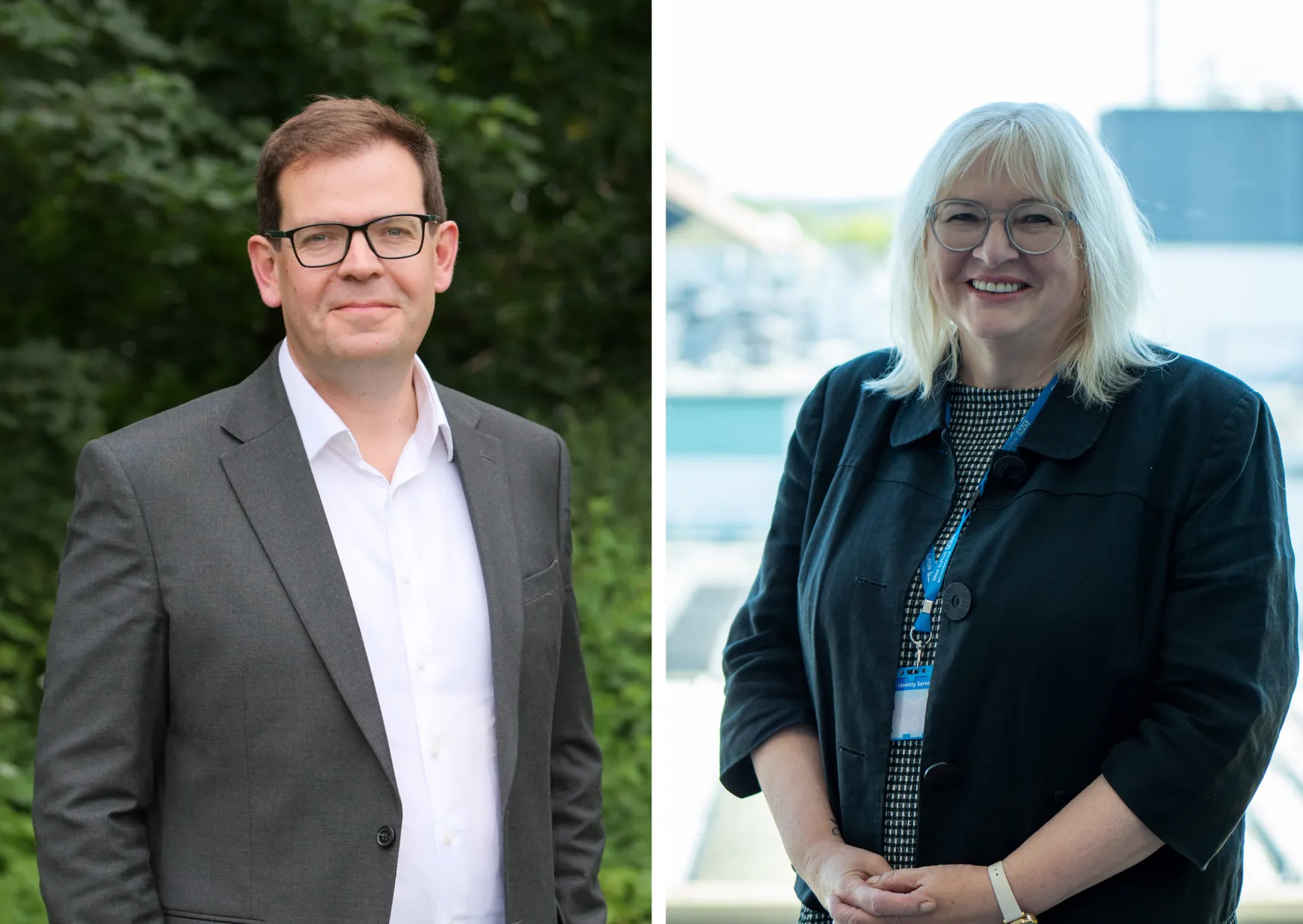 Jonathan Rowell, chief finance officer and Julie Hull, chief people officer