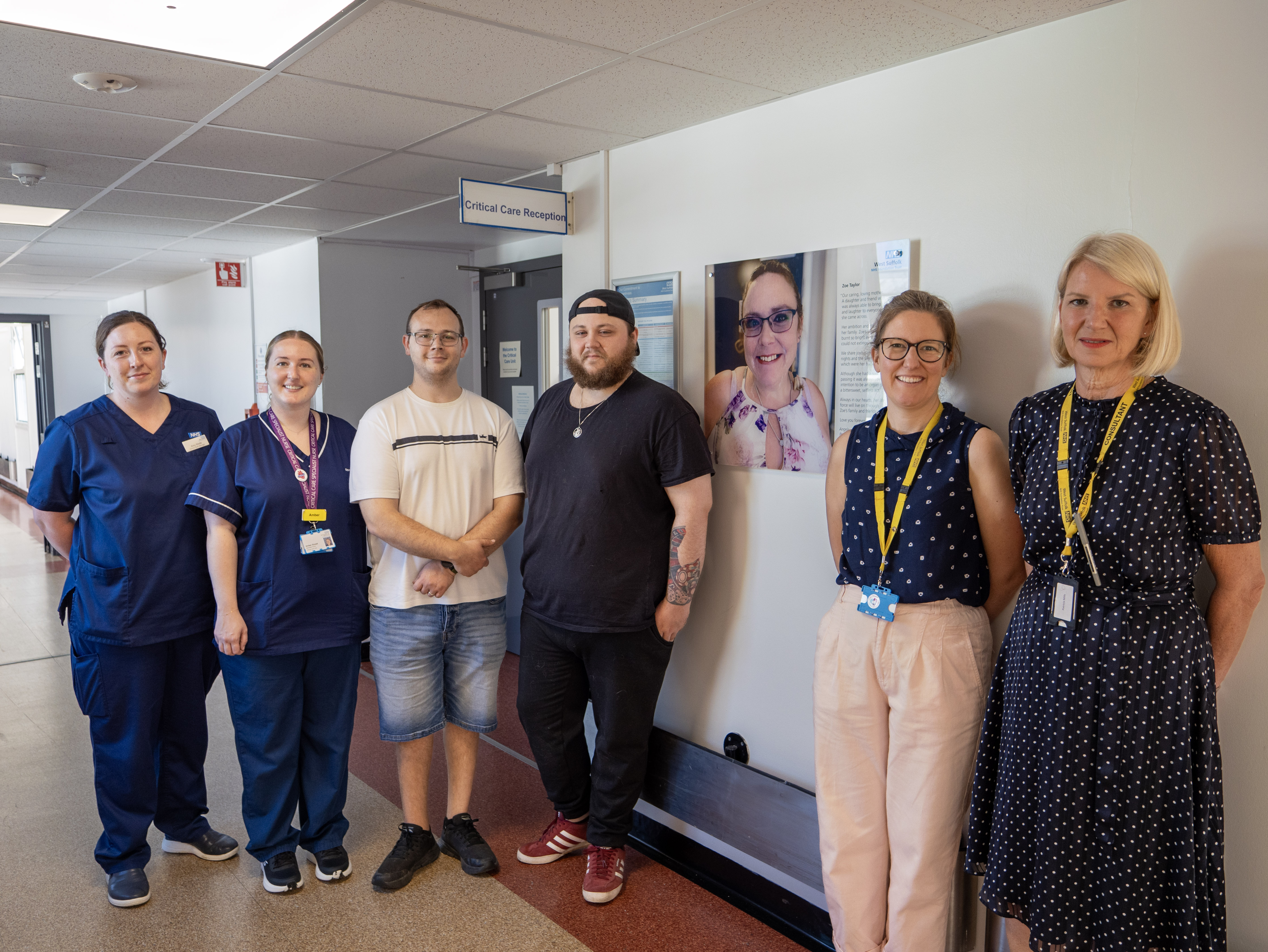 (L-R) Amy Wade, Amber Shead, Callum Taylor, Josh Taylor, Samantha Clayton, Patricia Mills