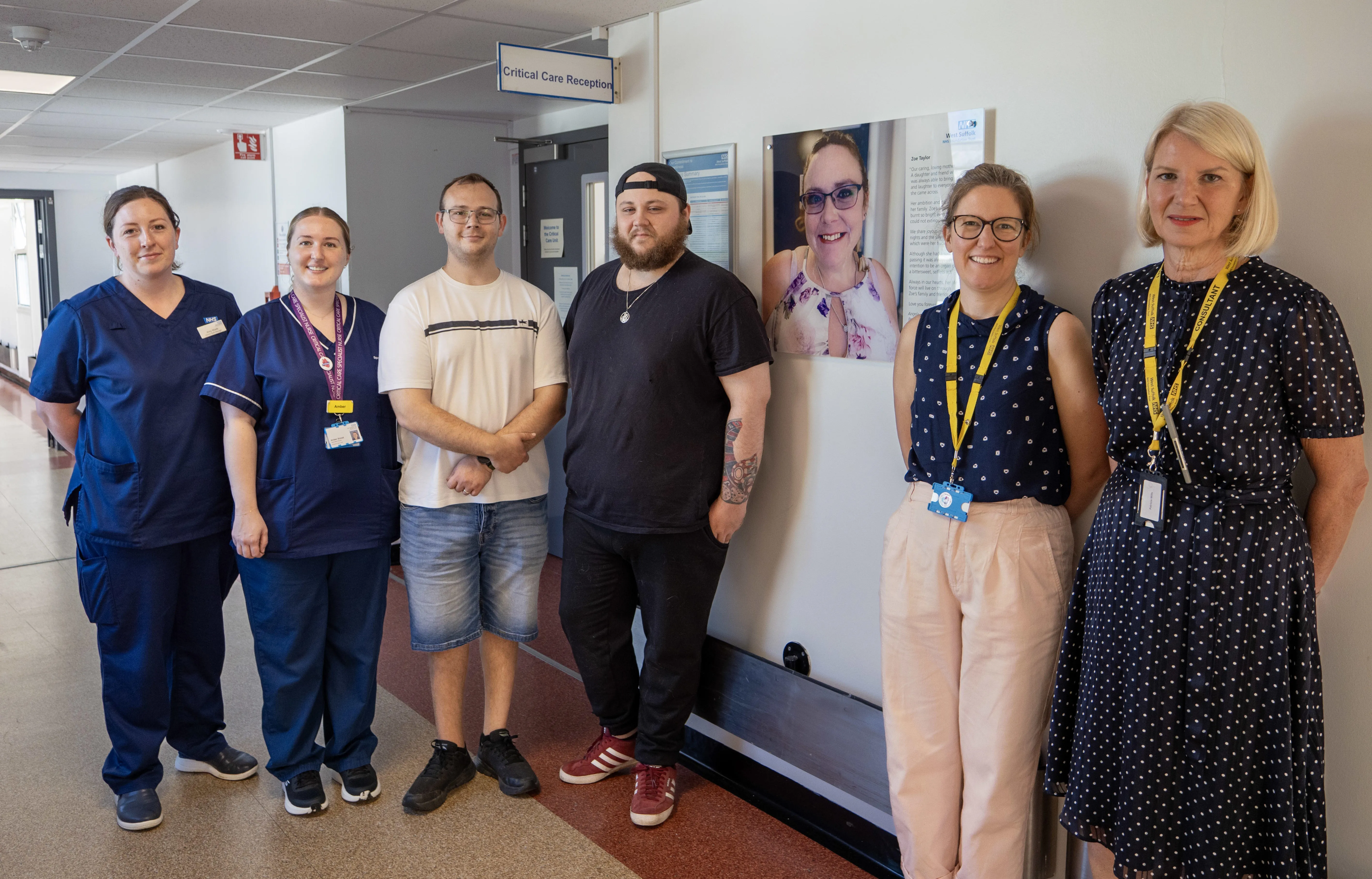 (L-R) Amy Wade, Amber Shead, Callum Taylor, Josh Taylor, Samantha Clayton, Patricia Mills