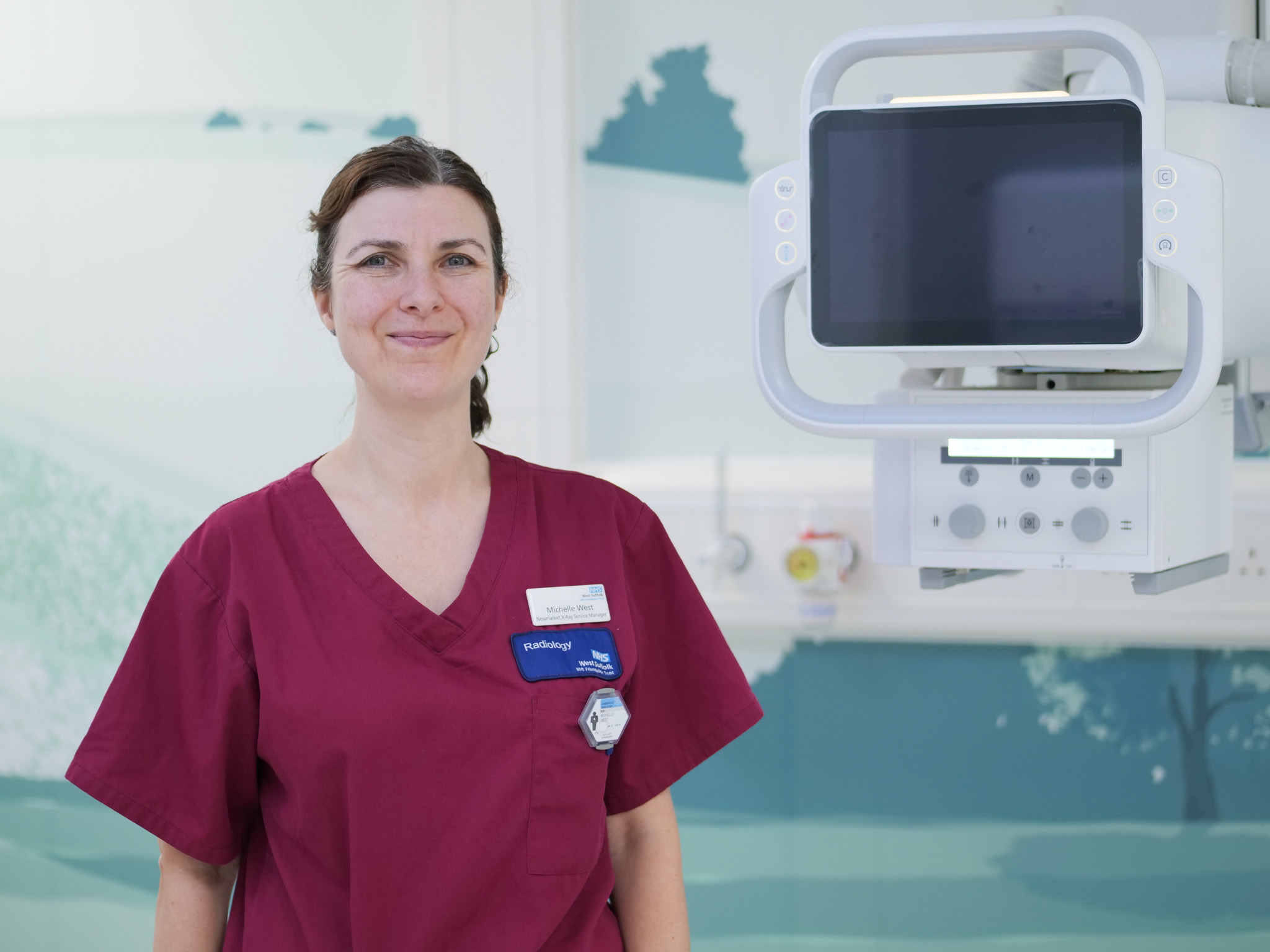 Michelle West in X-ray room