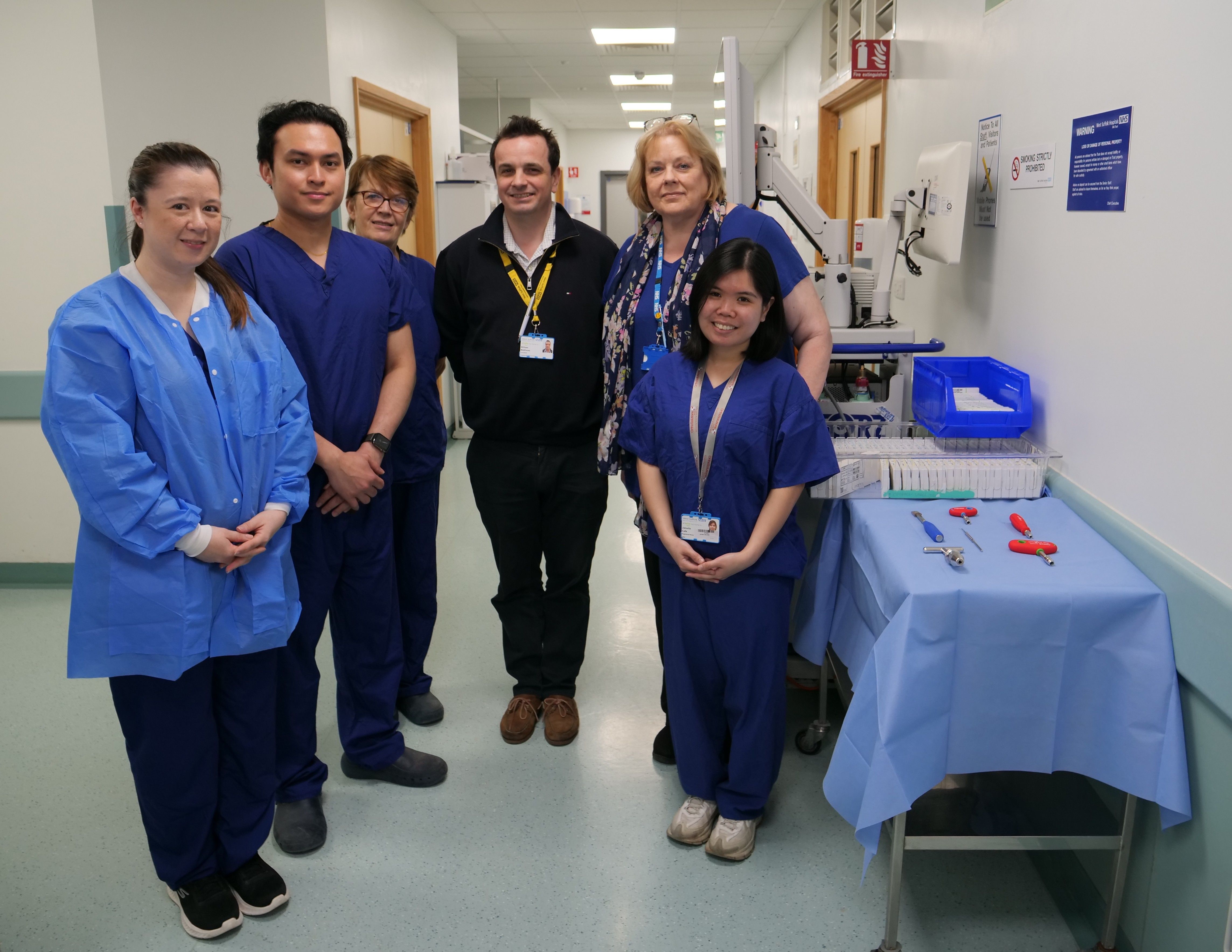 Members of the Day Surgery Unit team at the West Suffolk NHS Foundation Trust