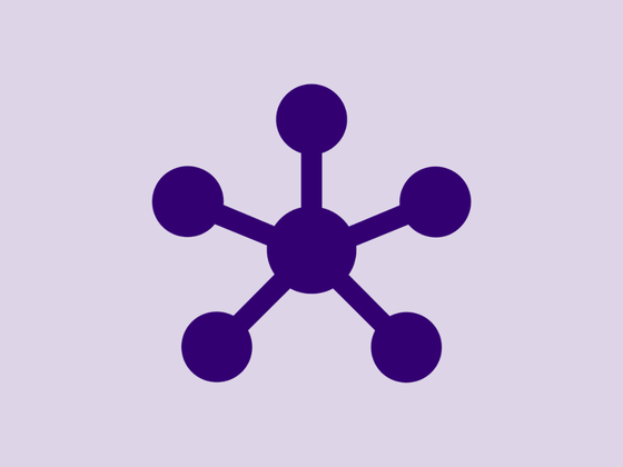 Network diagram with one central node connected to five others