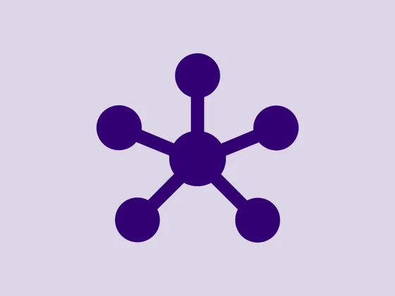 Network diagram with one central node connected to five others