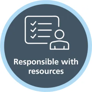 responsible with resources