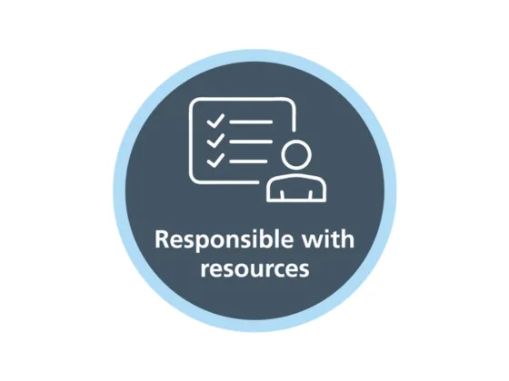 Responsible with resources
