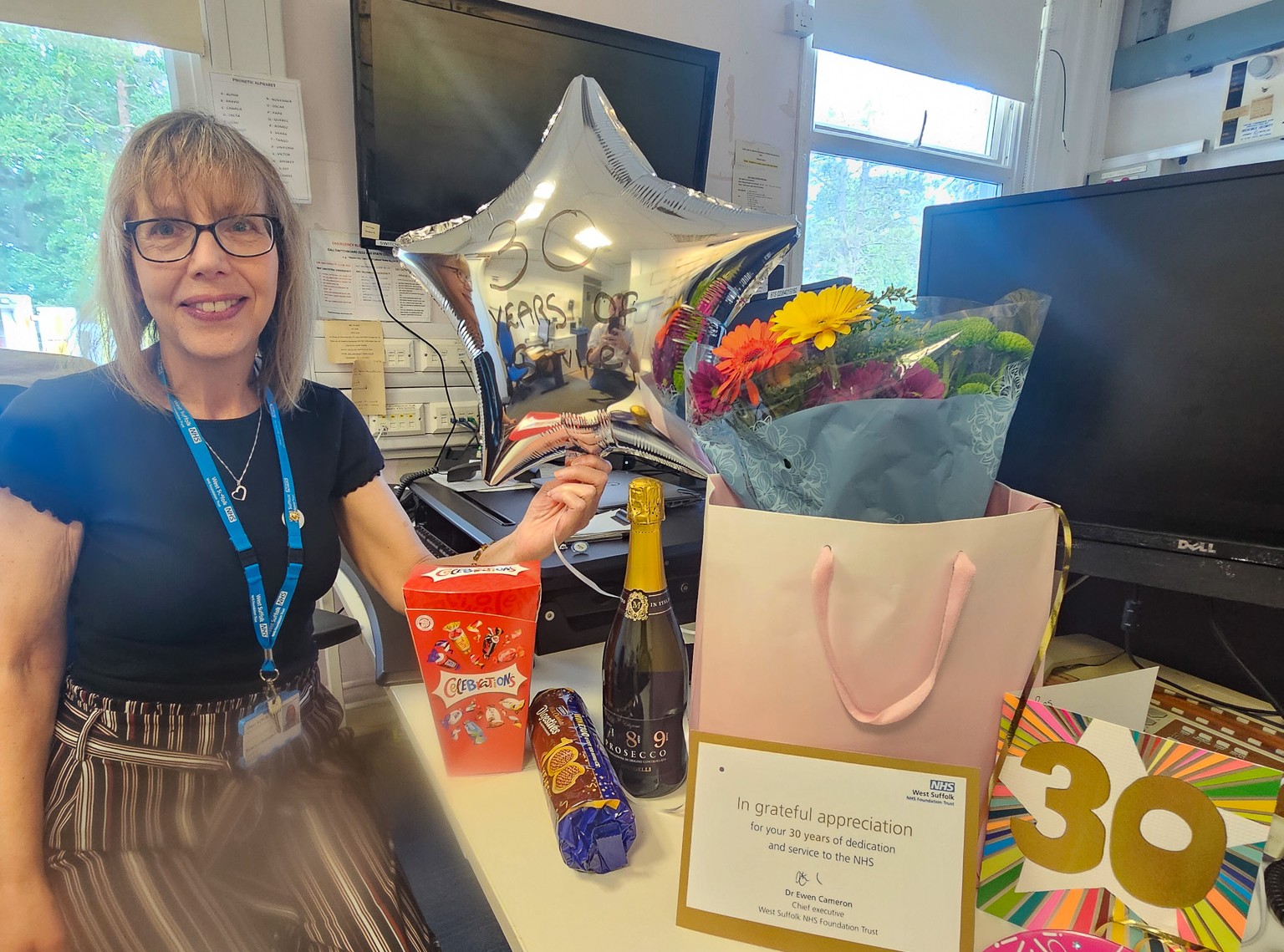 Ros at her 30 years presentation