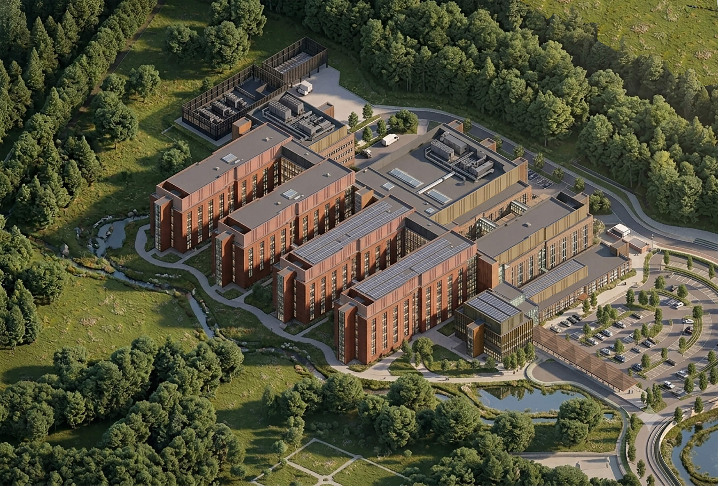 Artist's impression of new West Suffolk Hospital