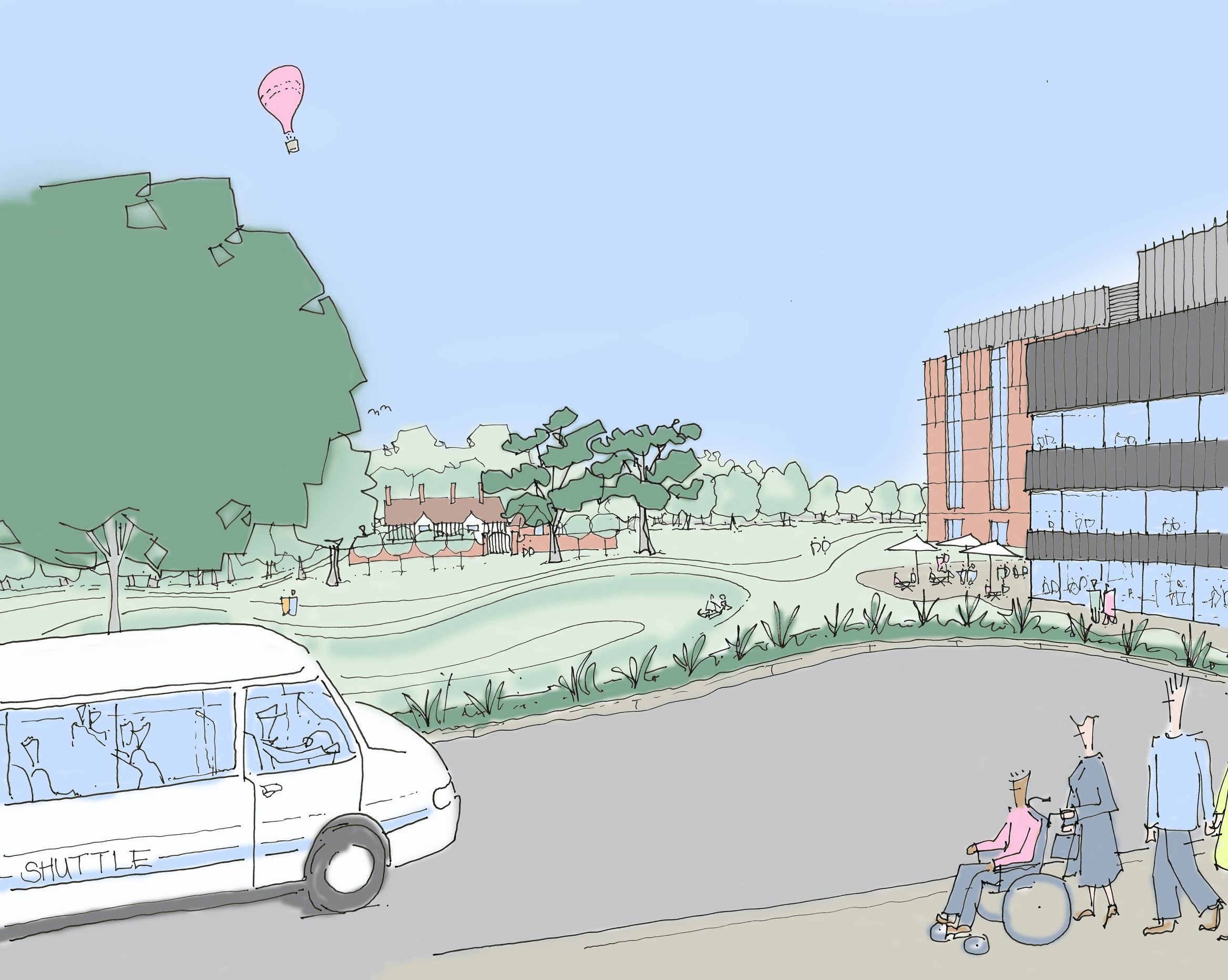 Artist's impression of the new hospital