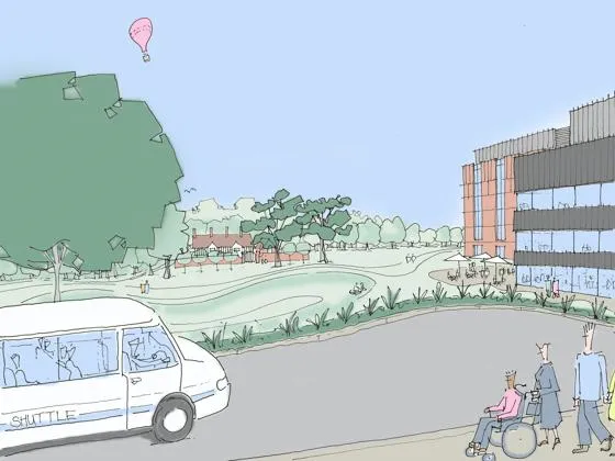 Artist's impression of the new hospital