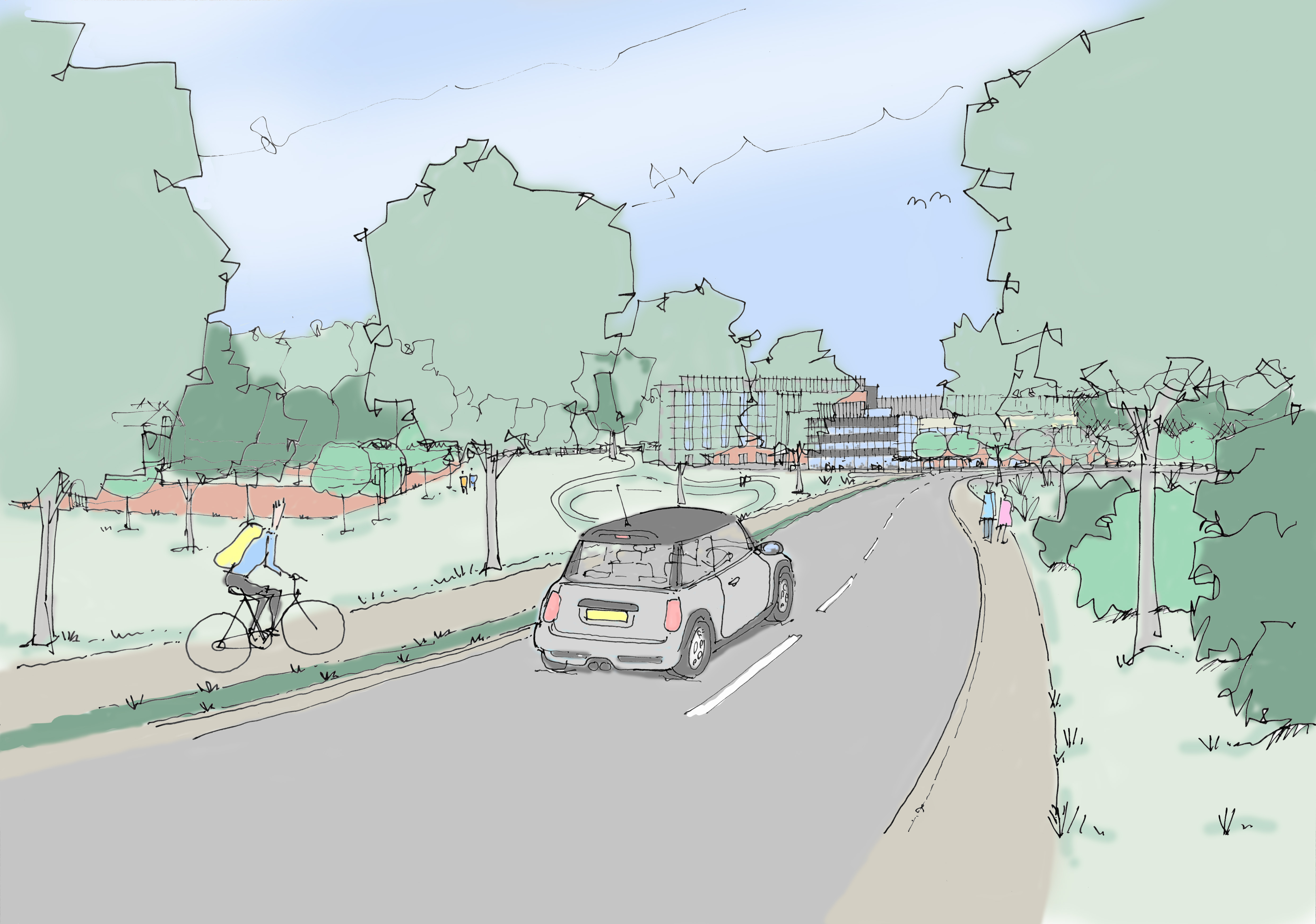 Artist's impression of the new hospital