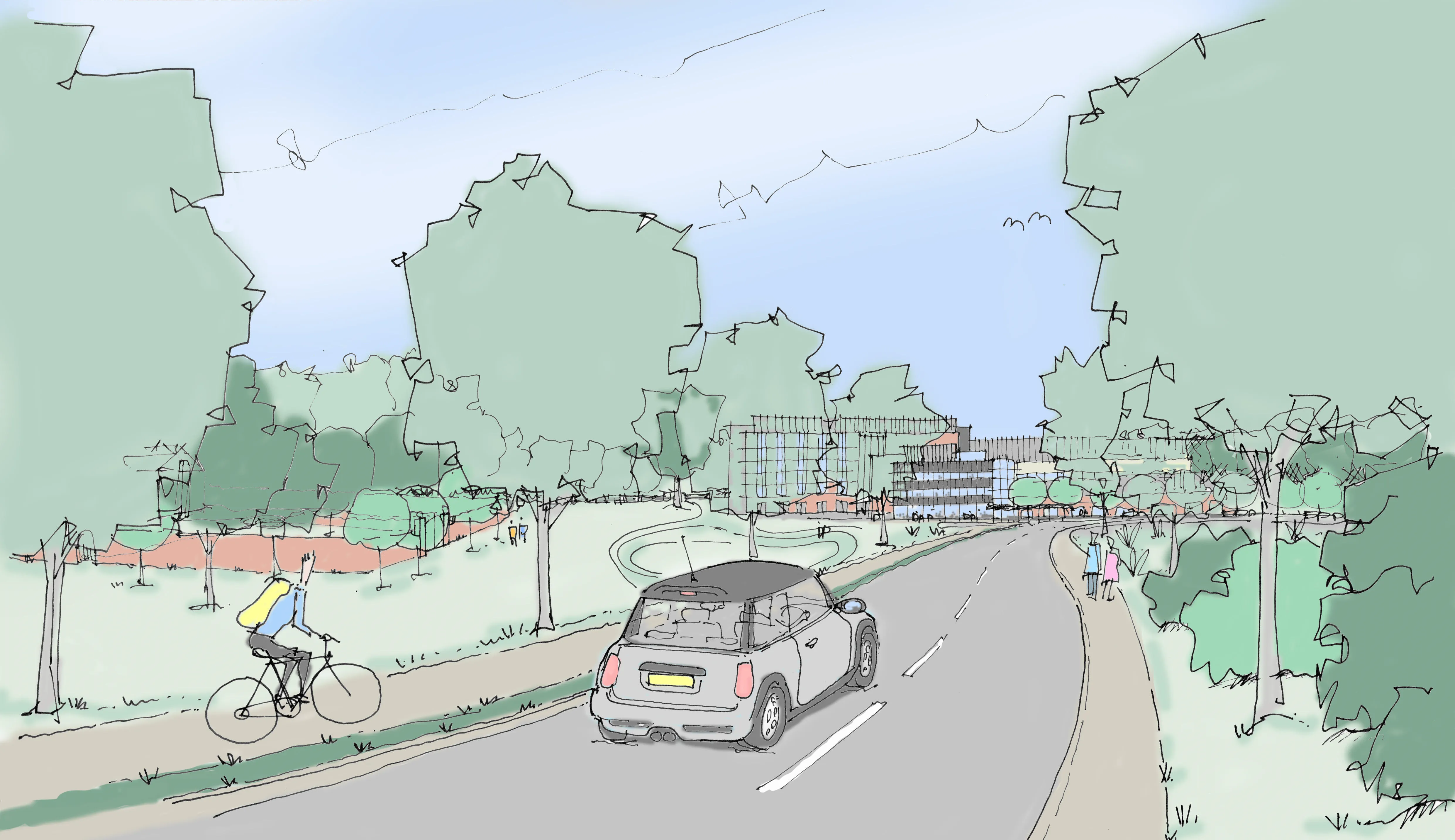 Artist's impression of the new hospital