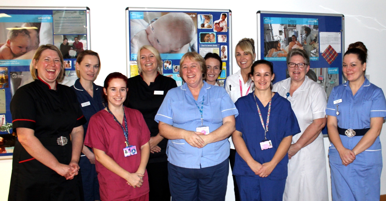 Some of the Trust midwifery team