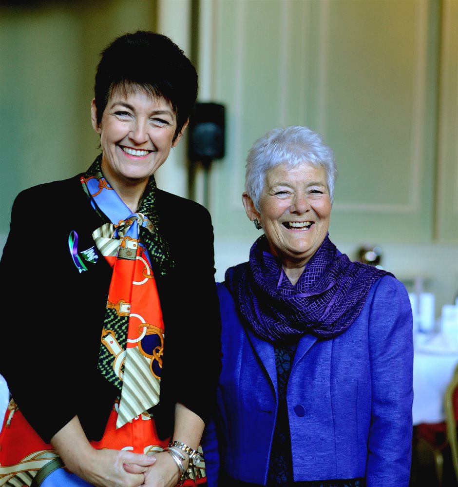 Local MP Jo Churchill and Trust chair Sheila Childerhouse