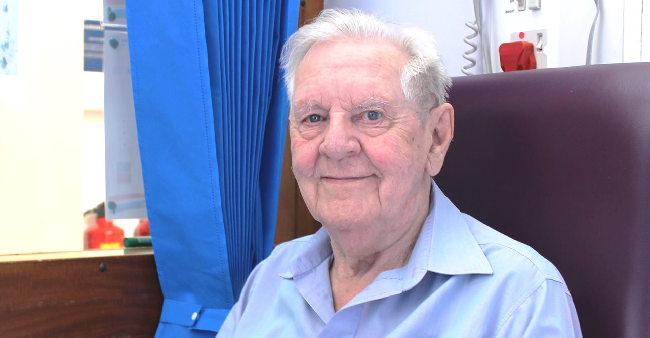 Bob Yearby, 87 who was the site architect for the original build of West Suffolk Hospital back in 1972