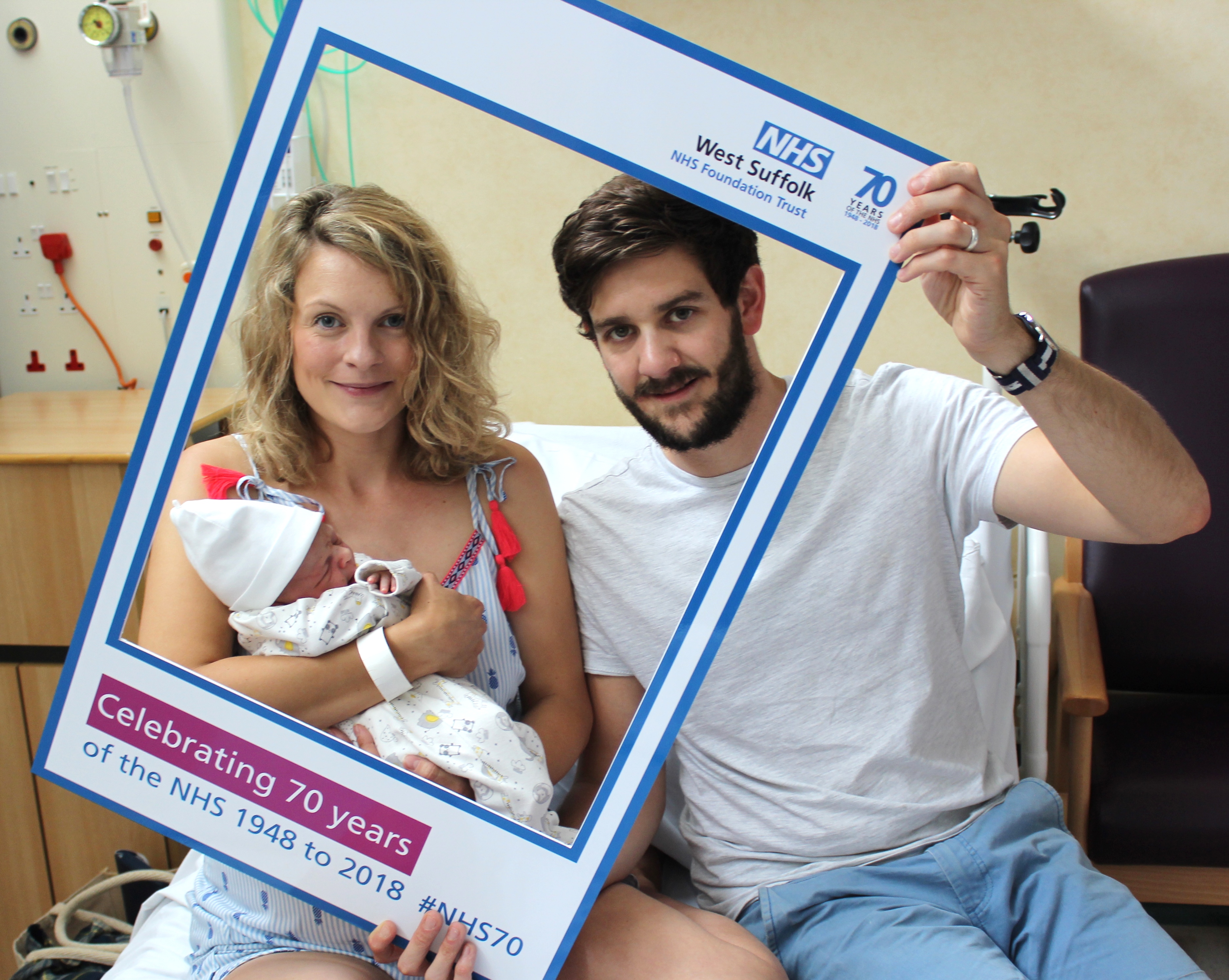 NHS_70_baby_Annabelle with parents Laura and Daniel