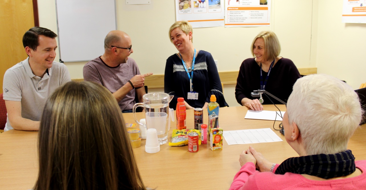 Patients attending a Type 1 diabetes management course at West Suffolk Hospital