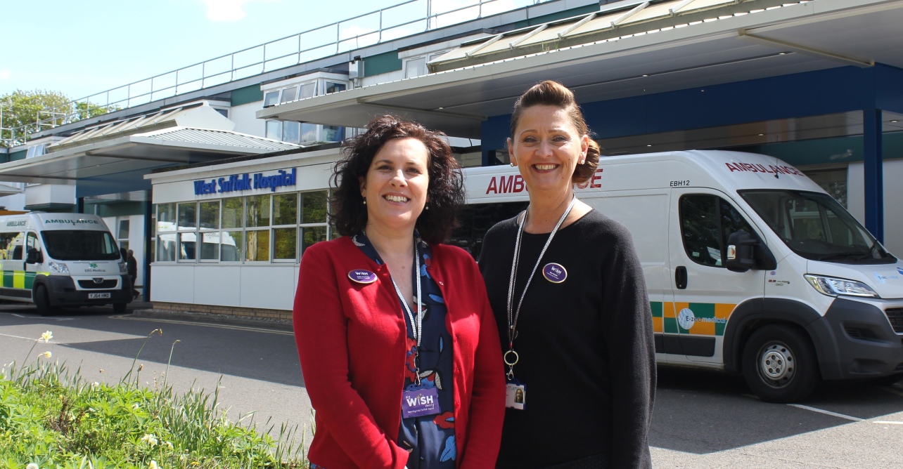 From left to right: Sally Daniels, Every Heart Matters appeal manager, and Sue Smith, fundraising manager, from the My WiSH Charity team