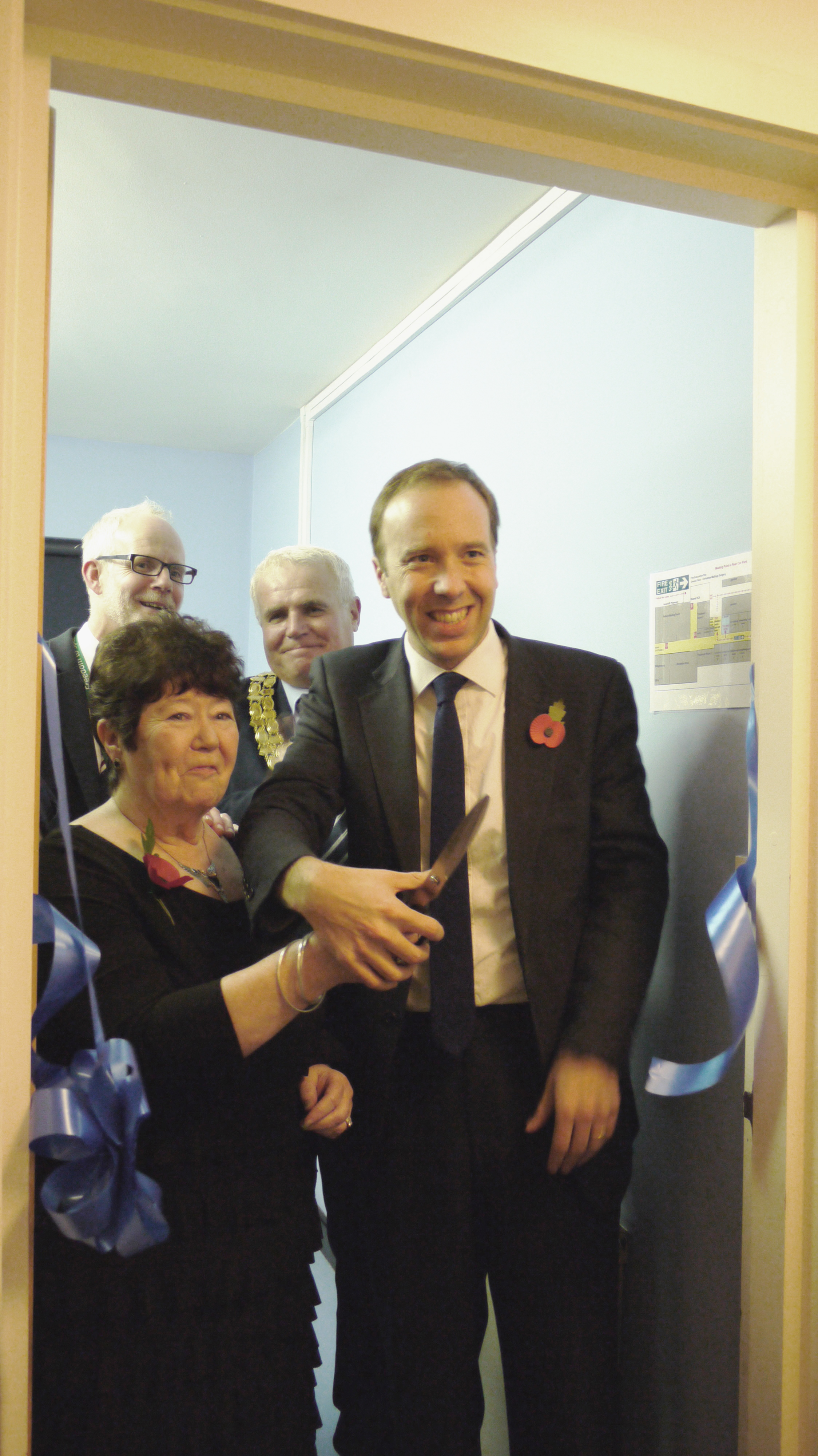 New Haverhill ultrasound service officially opened by local West Suffolk MP and Secretary of State for Health and Social Care, Matthew Hancock, and fundraiser Mrs Betty McLatchy