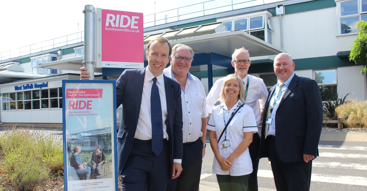 Passengers with concessionary bus passes are now able to travel free on the pre-bookable bus service connecting Haverhill and its surrounding villages to West Suffolk Hospital.