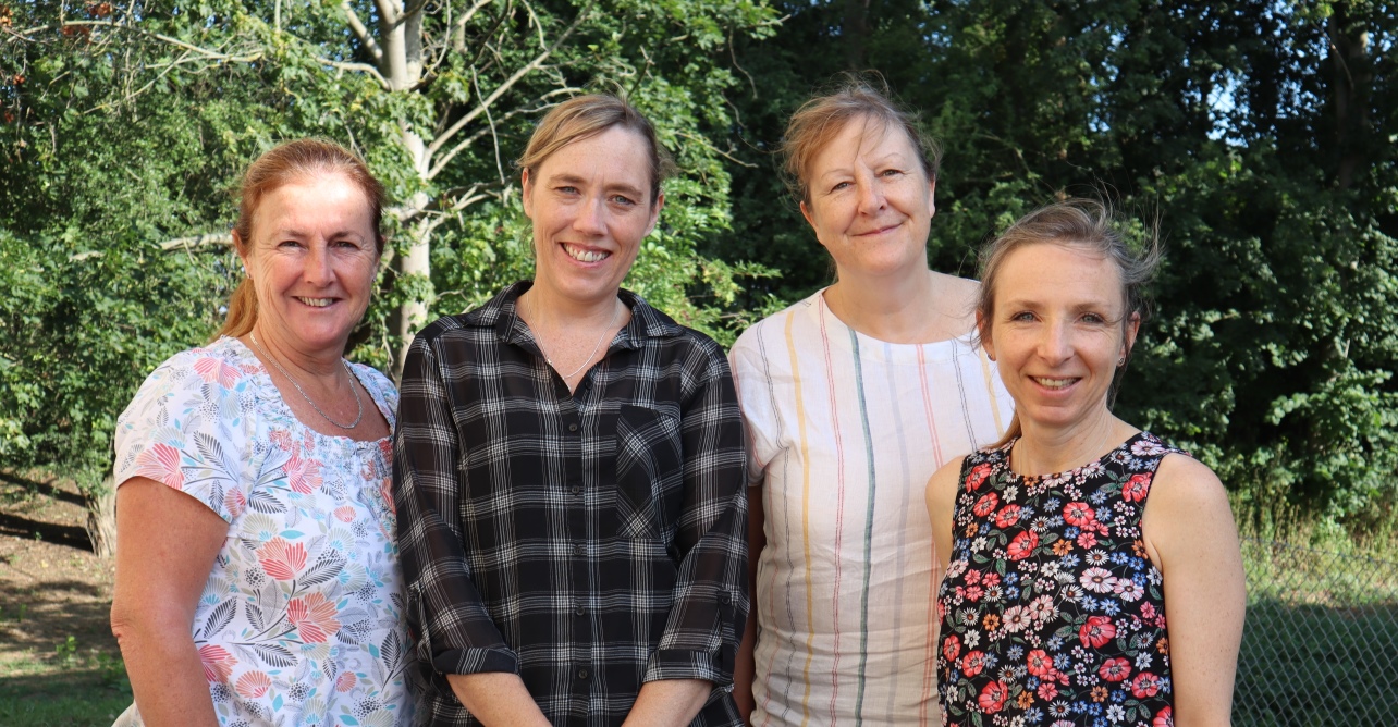 (Left to right) Four of the six WSFT community matrons - Sheila Burns, Kate Foxwell, Alison Salmon and Sandra Webb.