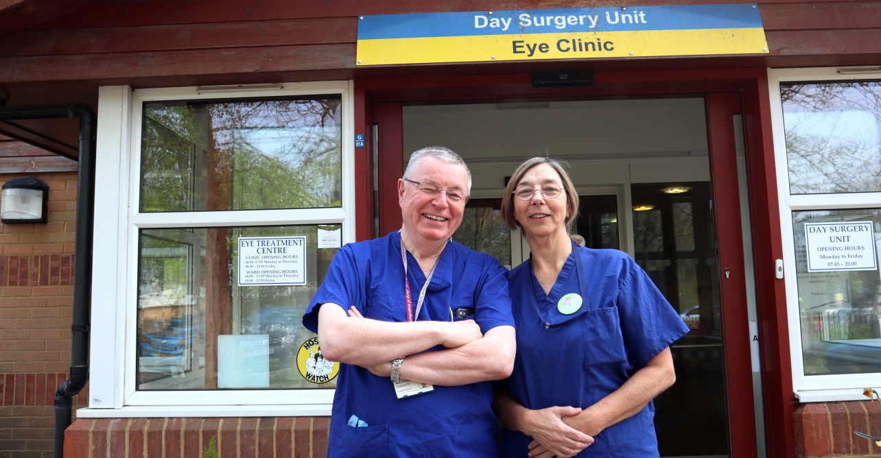 Dr Nigel Penfold, consultant anaesthetist, and Sally McDermott, theatre senior staff nurse