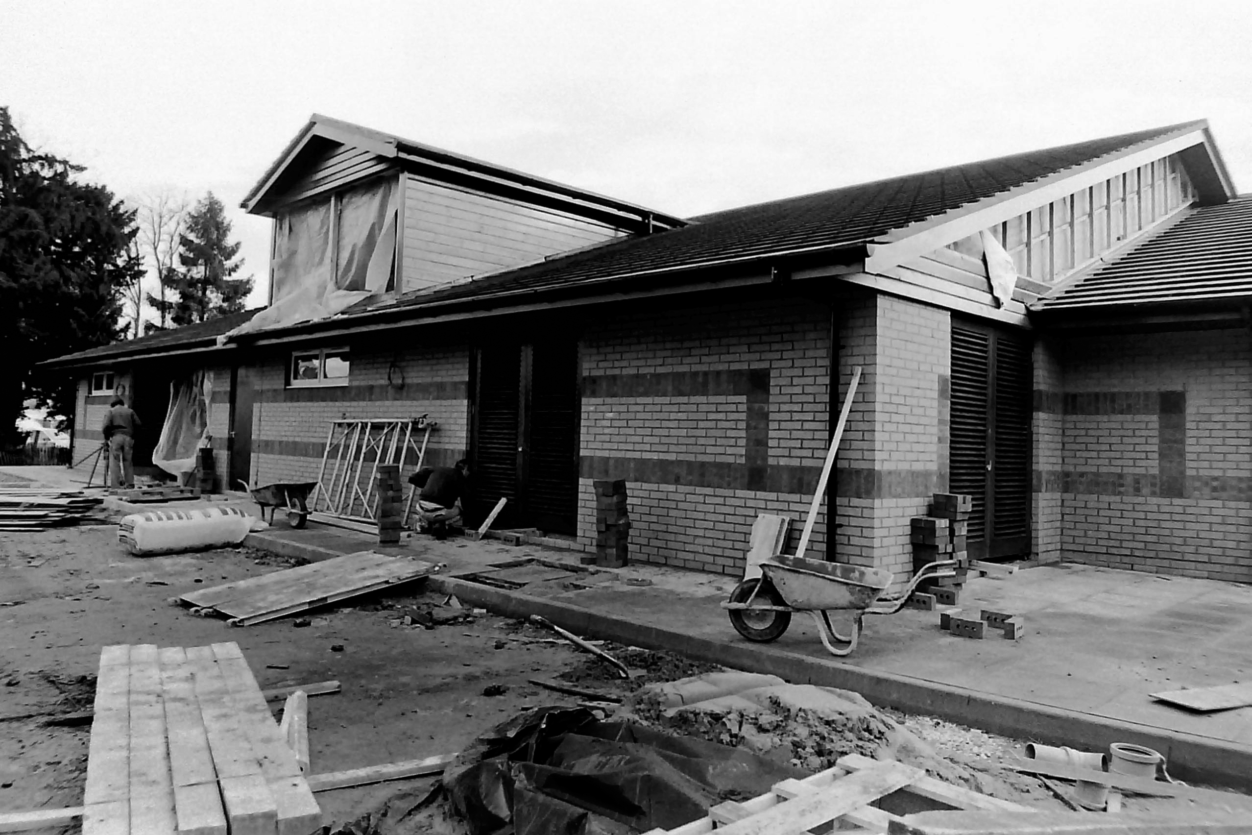 The West Suffolk Hospital day surgery unit being built