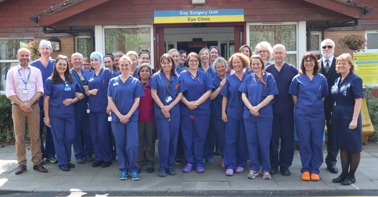 The day surgery team celebrates 25 years at West Suffolk Hospital