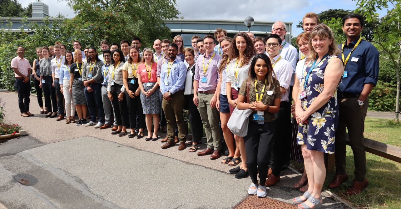 Foundation trainee doctors alongside medical education staff, Jan Bloomfield, director of workforce, Stephen Dunn, chief executive, Dr Kaushik Bhowmick, foundation programme director, and Peter Harris, director of postgraduate medical education.