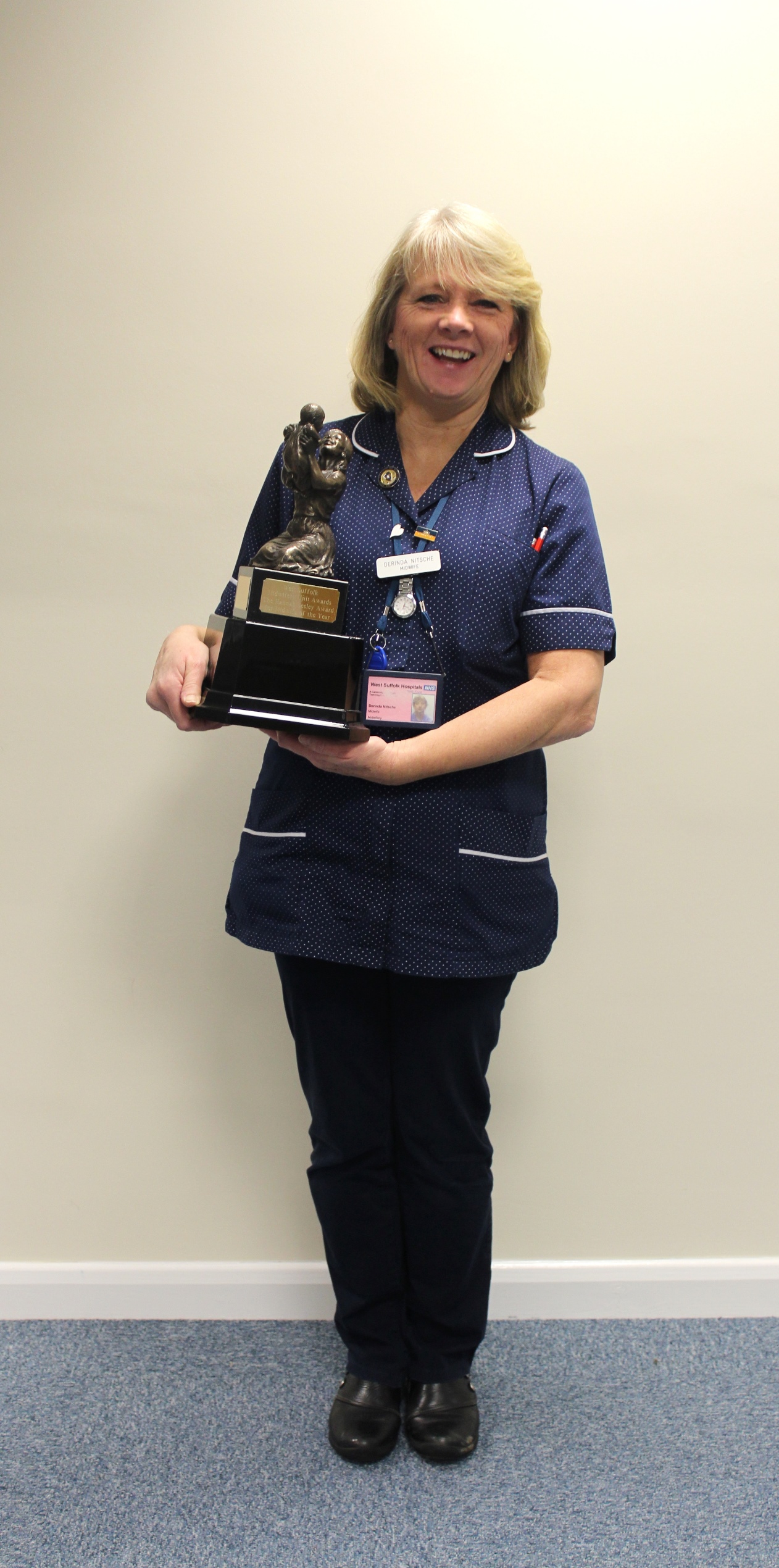 The midwife of the year award was presented to Derinda Nitsche