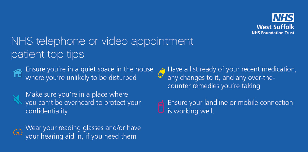 top tips for patients using video calls