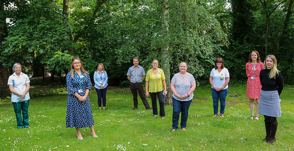 Members of the clinical helpline team.