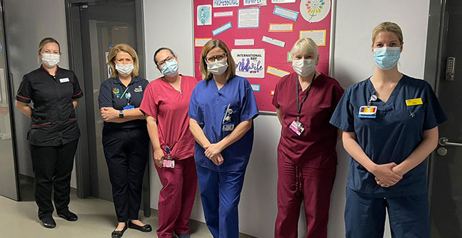 Midwife Tamsin Wade was one of those to receive recognition